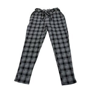 Revamped Womens Black & White Plaid Pants M